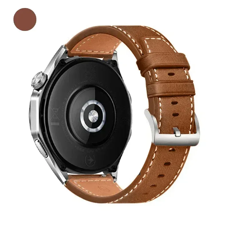 Bracelet cuir et silicone 22 mm pour Huawei et Amazfit