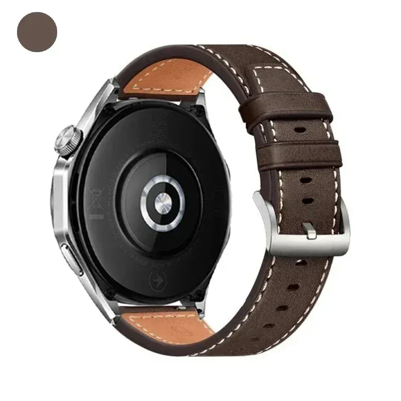 Bracelet cuir et silicone 22 mm pour Huawei et Amazfit