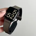 Bracelet cuir et silicone pour Apple Watch 38 à 49 mm – 3