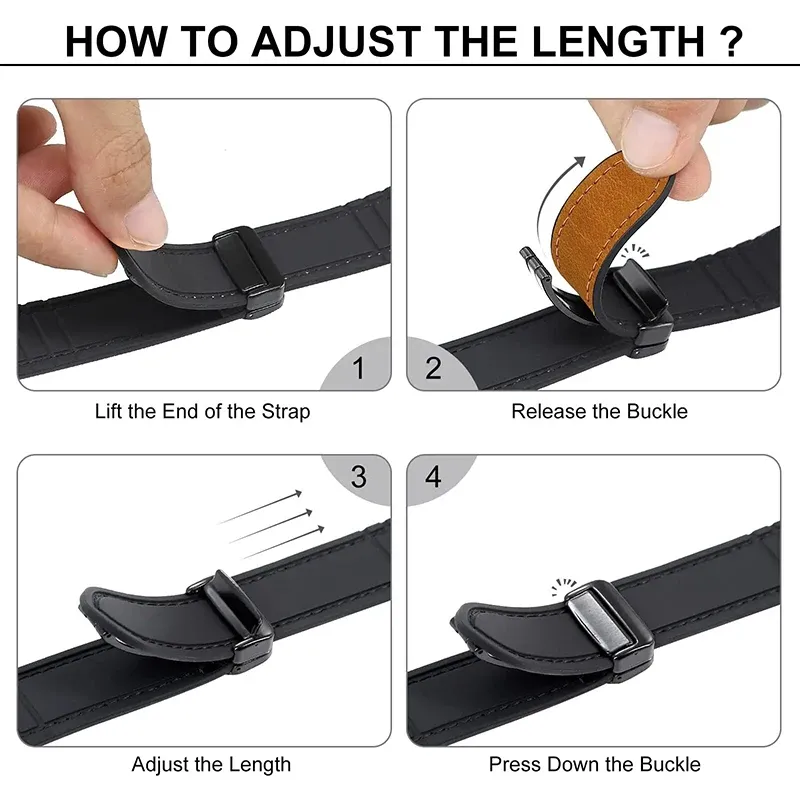 Bracelet cuir et silicone pour Apple Watch 38 à 49 mm