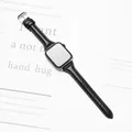 Bracelet cuir fin pour Apple Watch 38 à 49 mm – Couleur du bracelet Black 01