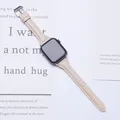 Bracelet cuir fin pour Apple Watch 38 à 49 mm – Couleur du bracelet retro 12