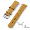 Bracelet cuir grainé 20 à 22 mm dégagement rapide – Couleur du bracelet Gingerbread 1