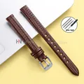 Bracelet cuir lézard fin 8 à 16 mm – Couleur du bracelet Brown-Silver