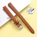 Bracelet cuir lézard fin 8 à 16 mm – Couleur du bracelet Light Brown-Silver