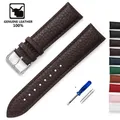 Bracelet cuir litchi souple 14 à 22 mm – Couleur du bracelet Brun