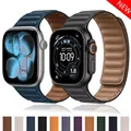 Bracelet cuir magnétique pour Apple Watch 38 à 49 mm – 2