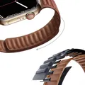 Bracelet cuir magnétique pour Apple Watch 38 à 49 mm – 4