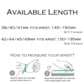 Bracelet cuir métal double tour 38 à 49 mm Apple Watch – 6