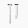 Bracelet cuir mince pour Apple Watch 38 à 49 mm – Couleur du bracelet Blanc