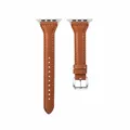 Bracelet cuir mince pour Apple Watch 38 à 49 mm – Couleur du bracelet Marron