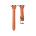 Bracelet cuir mince pour Apple Watch 38 à 49 mm – Couleur du bracelet orange