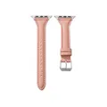 Bracelet cuir mince pour Apple Watch 38 à 49 mm – Couleur du bracelet rose