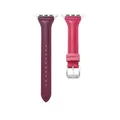 Bracelet cuir mince pour Apple Watch 38 à 49 mm – Couleur du bracelet vin barbie