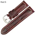 Bracelet cuir mode 18 à 24 mm – Couleur du bracelet Rouge S