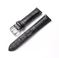 Bracelet cuir motif bambou 12 à 20 mm – Couleur du bracelet Black