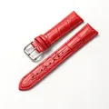 Bracelet cuir motif bambou 12 à 20 mm – Couleur du bracelet Red