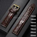 Bracelet cuir motif crocodile 12 à 22 mm décontracté – 1