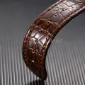 Bracelet cuir motif crocodile 12 à 22 mm décontracté – 4