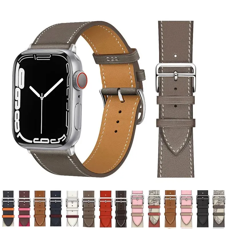 Bracelet cuir pour Apple Watch 38 à 49 mm