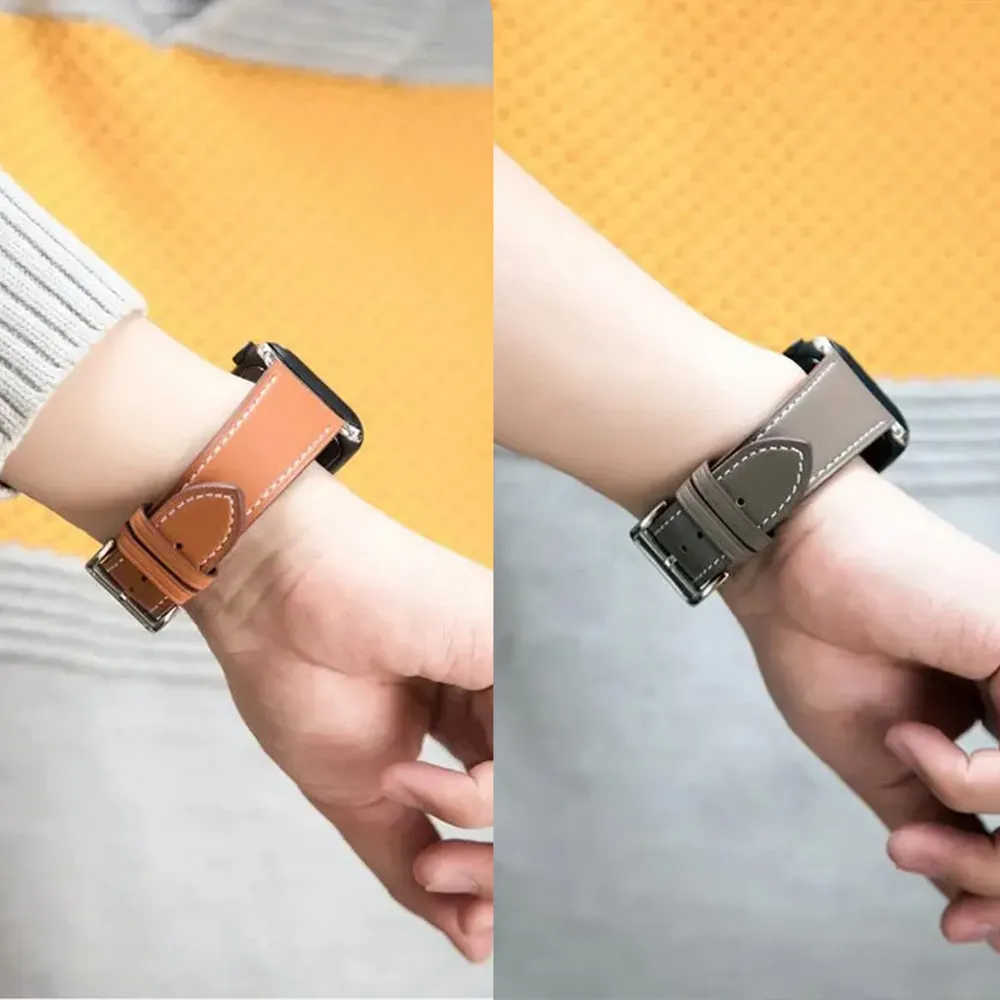 Bracelet cuir pour Apple Watch 38 à 49 mm