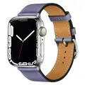 Bracelet cuir pour Apple Watch 38 à 49 mm – Couleur du bracelet light purple 19