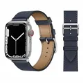 Bracelet cuir pour Apple Watch 38 à 49 mm – Couleur du bracelet Navy 16