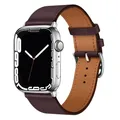 Bracelet cuir pour Apple Watch 38 à 49 mm – Couleur du bracelet wine red 23