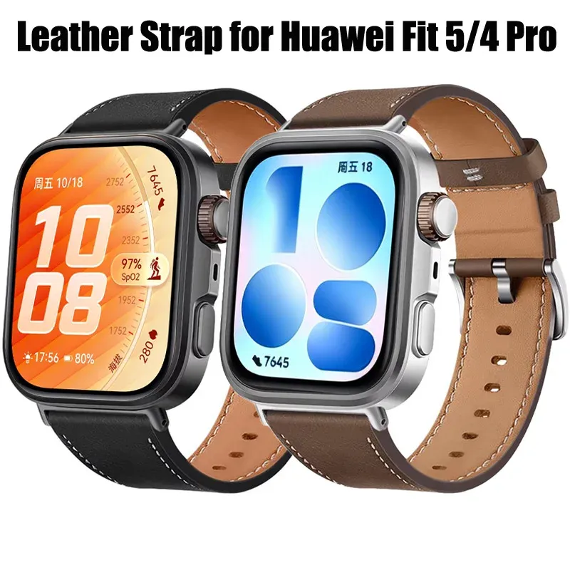 Bracelet cuir pour Huawei Watch Fit 4 et 5