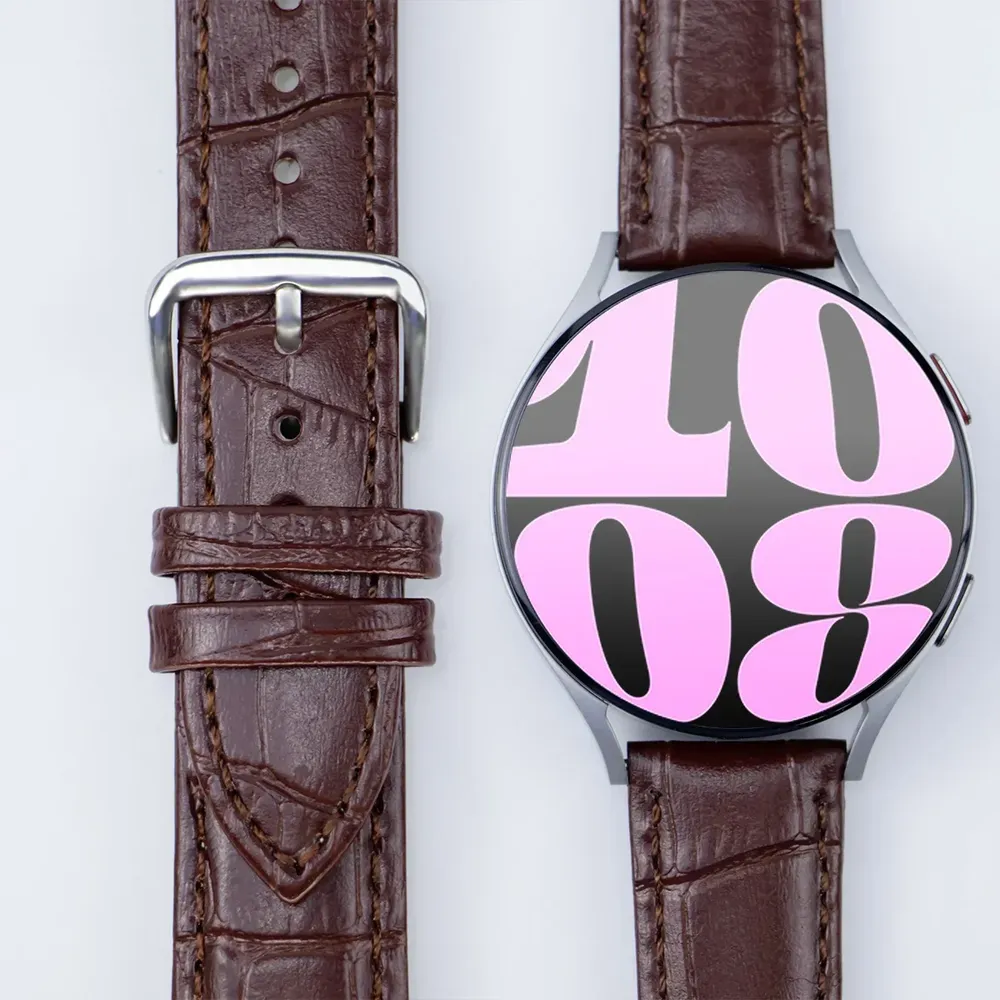 Bracelet cuir pour montre 12 à 24 mm