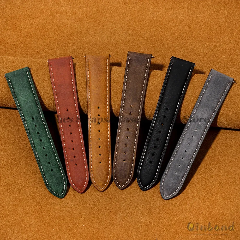 Bracelet cuir pour montre 14 à 24 mm