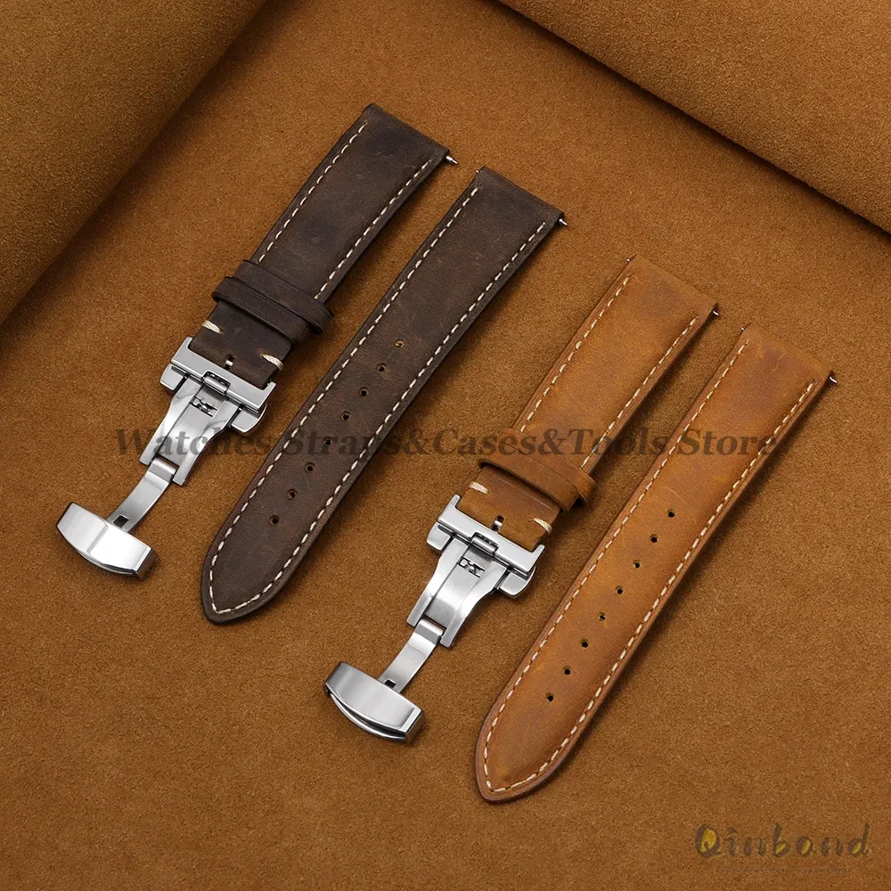 Bracelet cuir pour montre 14 à 24 mm