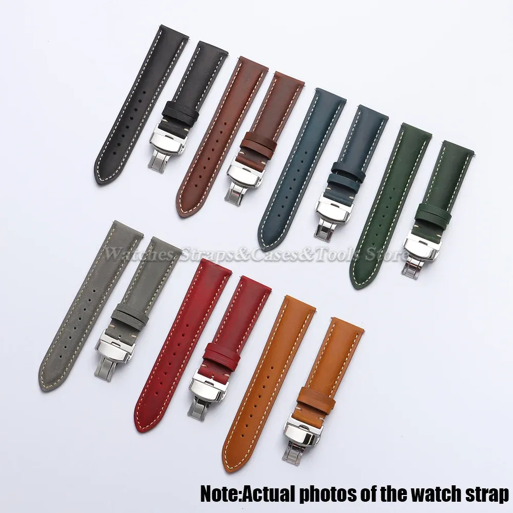 Bracelet cuir pour montre 14 à 24 mm