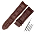Bracelet cuir pour montre 20 à 24 mm – Couleur du bracelet Brown  NO Buckle
