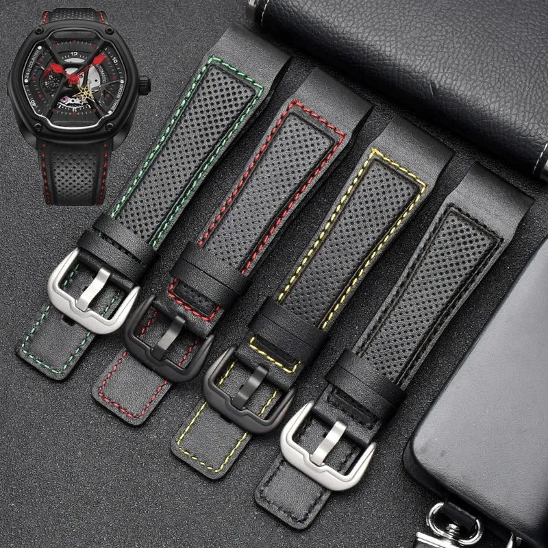 Bracelet cuir pour montre 24 mm