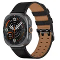 Bracelet cuir pour Samsung Galaxy Watch Ultra – Couleur du bracelet 2 black