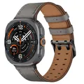 Bracelet cuir pour Samsung Galaxy Watch Ultra – Couleur du bracelet 4 Space Grey