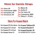 Bracelet cuir PU 18 mm pour Huawei GT5 – 6