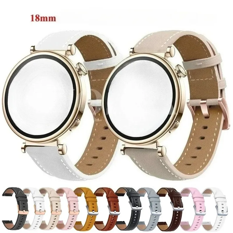 Bracelet cuir PU 18 mm pour Huawei GT5