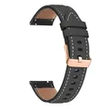 Bracelet cuir PU 18 mm pour Huawei GT5 – Couleur du bracelet Black