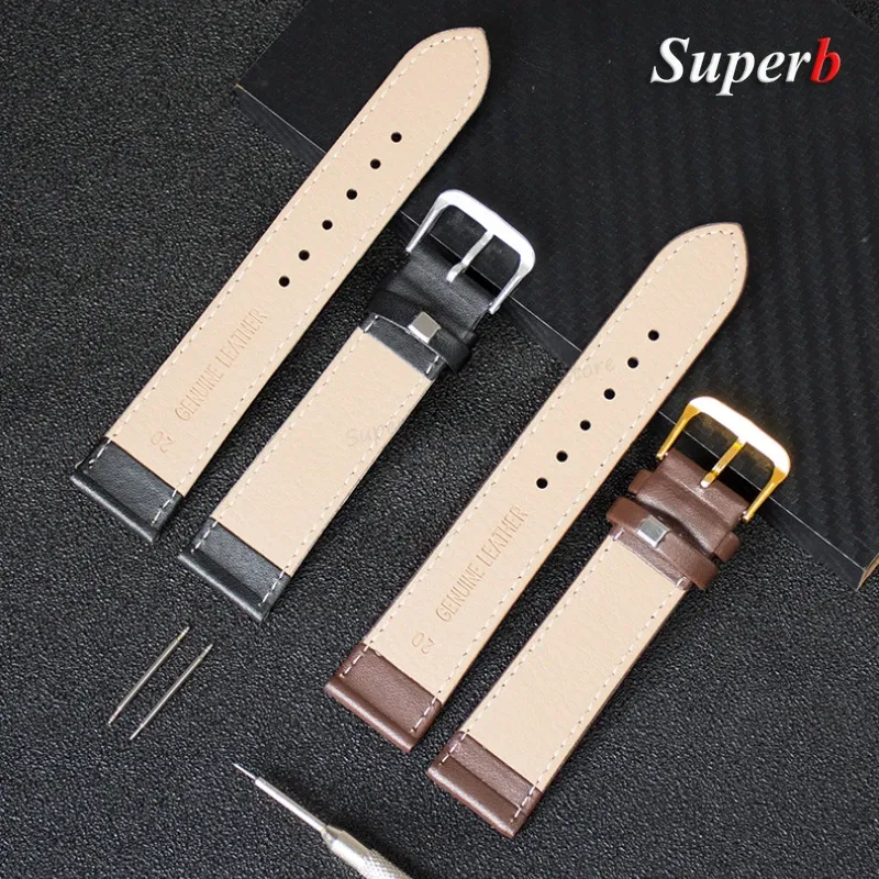 Bracelet cuir PU souple 12 à 22 mm