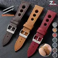 Bracelet cuir respirant pour montre 18 à 24 mm – 1