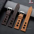 Bracelet cuir respirant pour montre 18 à 24 mm – 3