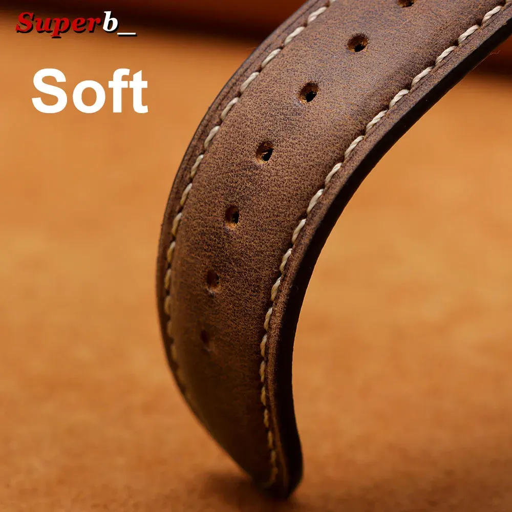 Bracelet cuir rétro 14 à 24 mm pour Samsung Galaxy Watch