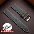 Bracelet cuir rétro 14 à 24 mm pour Samsung Galaxy Watch – Couleur du bracelet gris
