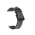 Bracelet cuir rétro haut de gamme 18 à 24 mm – Couleur du bracelet Gris