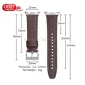 Bracelet cuir sans interstice pour Samsung Galaxy Watch – 6