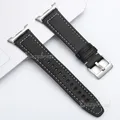 Bracelet cuir sans interstice pour Samsung Galaxy Watch – Couleur du bracelet Black