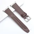 Bracelet cuir sans interstice pour Samsung Galaxy Watch – Couleur du bracelet Dark Brown