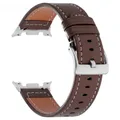 Bracelet cuir sans interstice pour Samsung Galaxy Watch – Couleur du bracelet Dark Brown